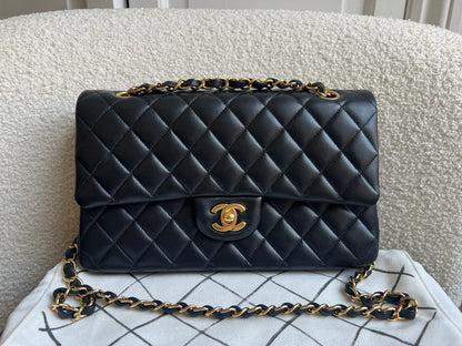 Chanel Medium Classic Flap in Black Lambskin Gold hardware (RRP £9090)