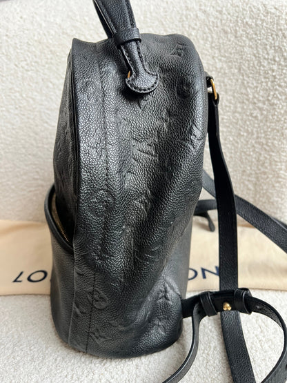 Louis Vuitton Sarbonne Backpack Black Empreinte