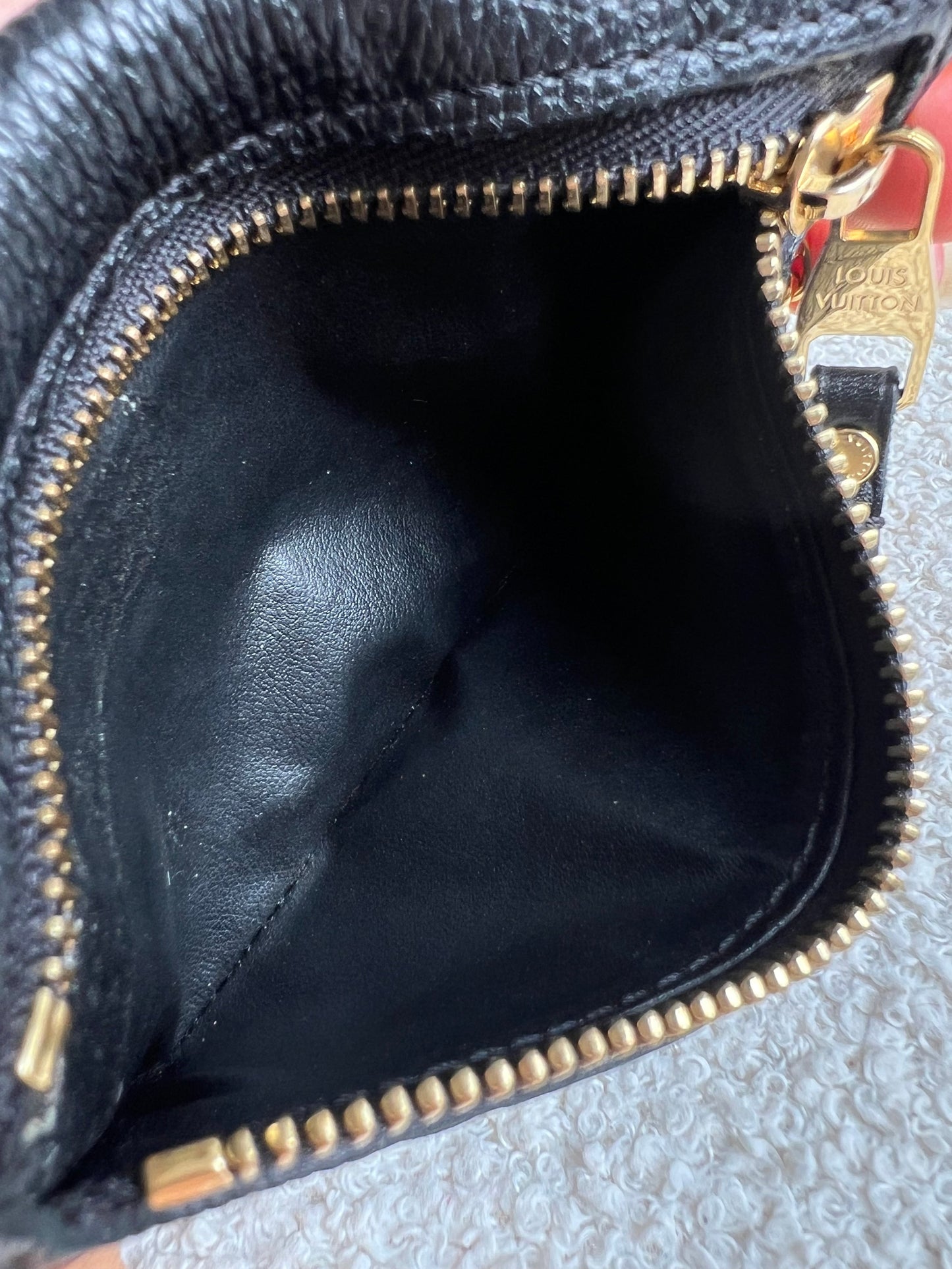 Louis Vuitton Key Pouch Black Empreinte
