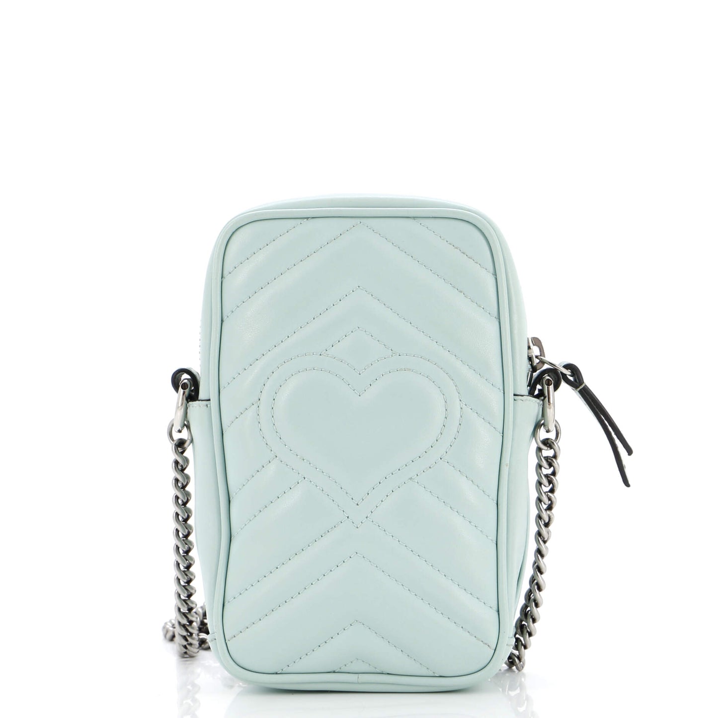 GG Marmont Vertical Phone Crossbody Bag Matelasse Leather Mini