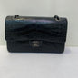 Chanel Black Alligator Medium Double Flap