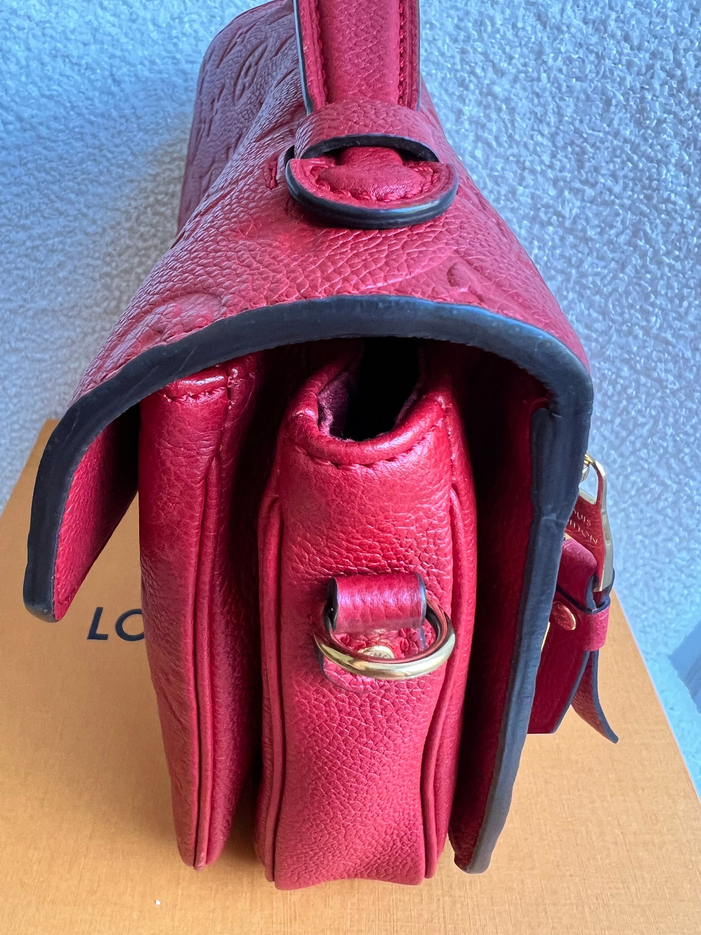 Louis Vuitton Pochette Metis Red Empreinte (RRP £2,130)