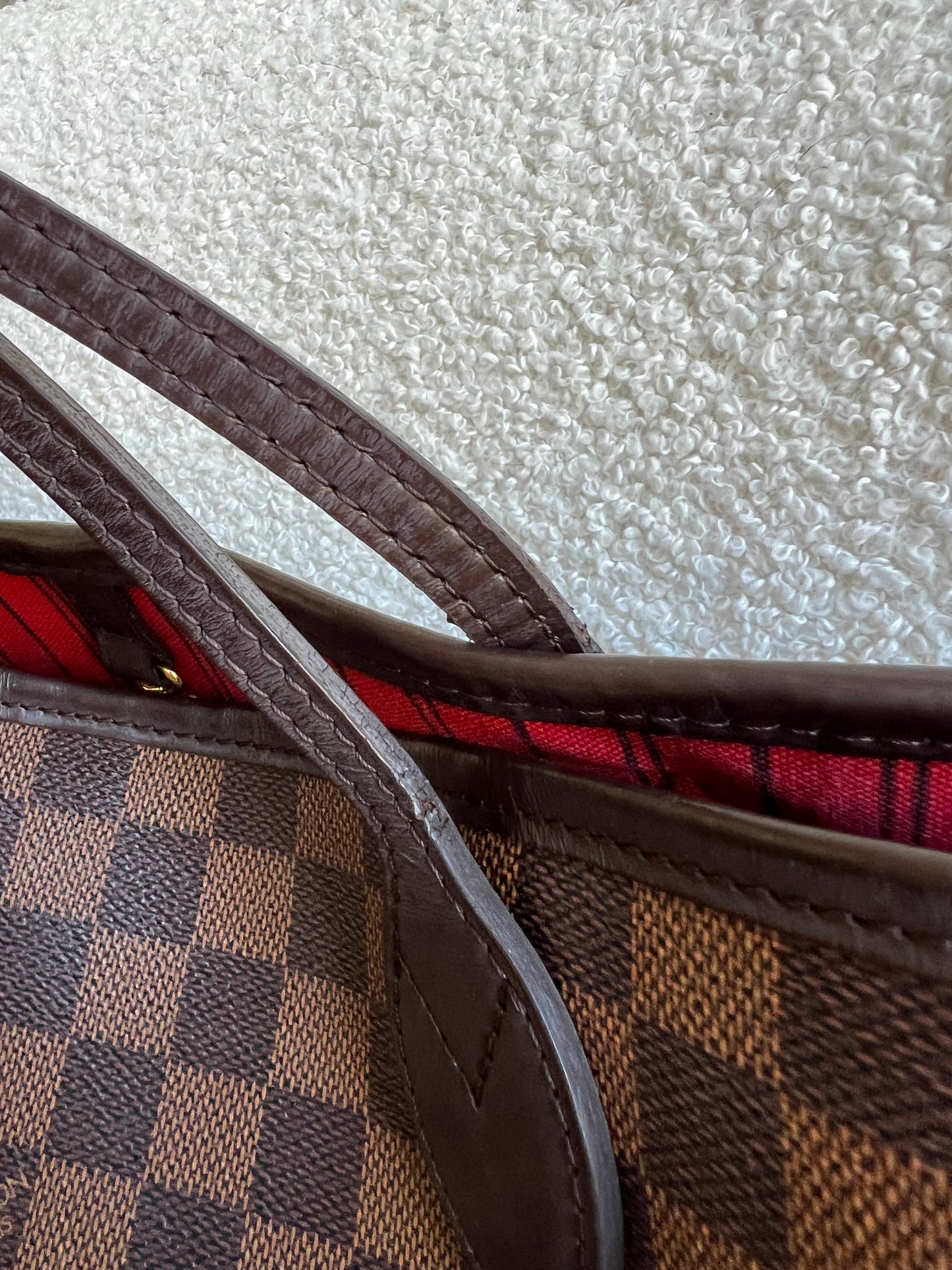 Louis Vuitton Neverfull MM Damier Ebene Cherry Interior (RRP £1,430)