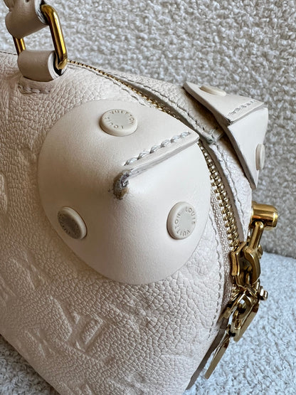 Louis Vuitton Cream Empreinte Petite Malle Souple Bag (RRP £2420)