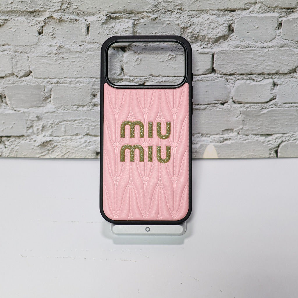 MM 3 Color Soft Leather Quilted iPhone Case