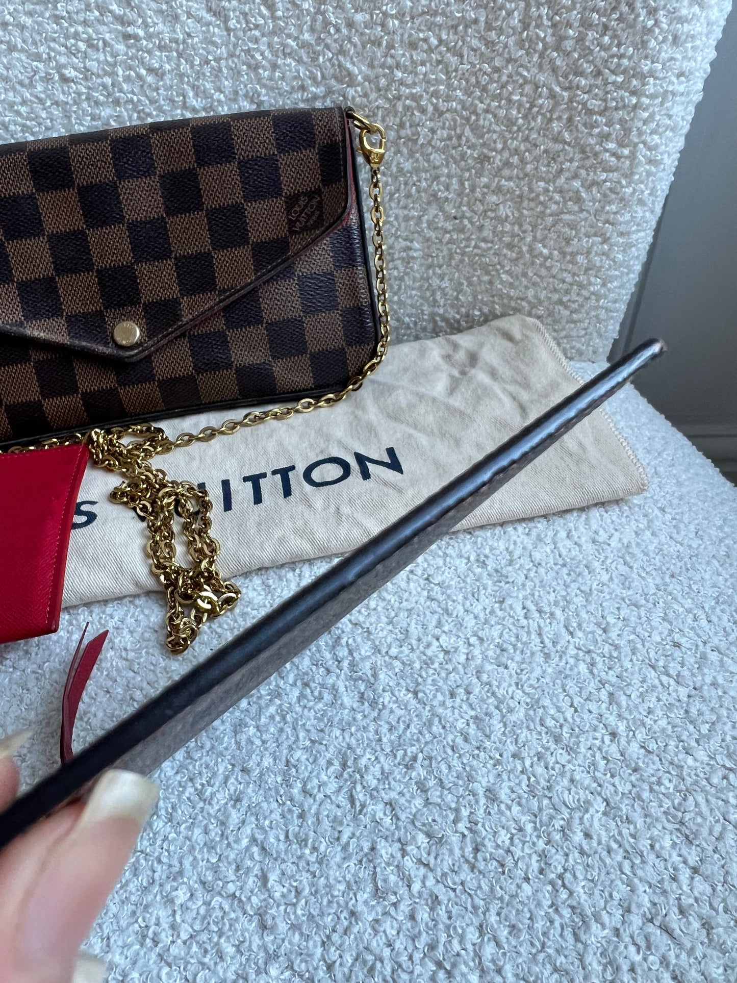 Louis Vuitton Felicie Pochette Damier Ebene (RRP £1090)