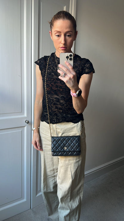 Chanel Black Caviar Wallet on Chain (RRP £2,930)