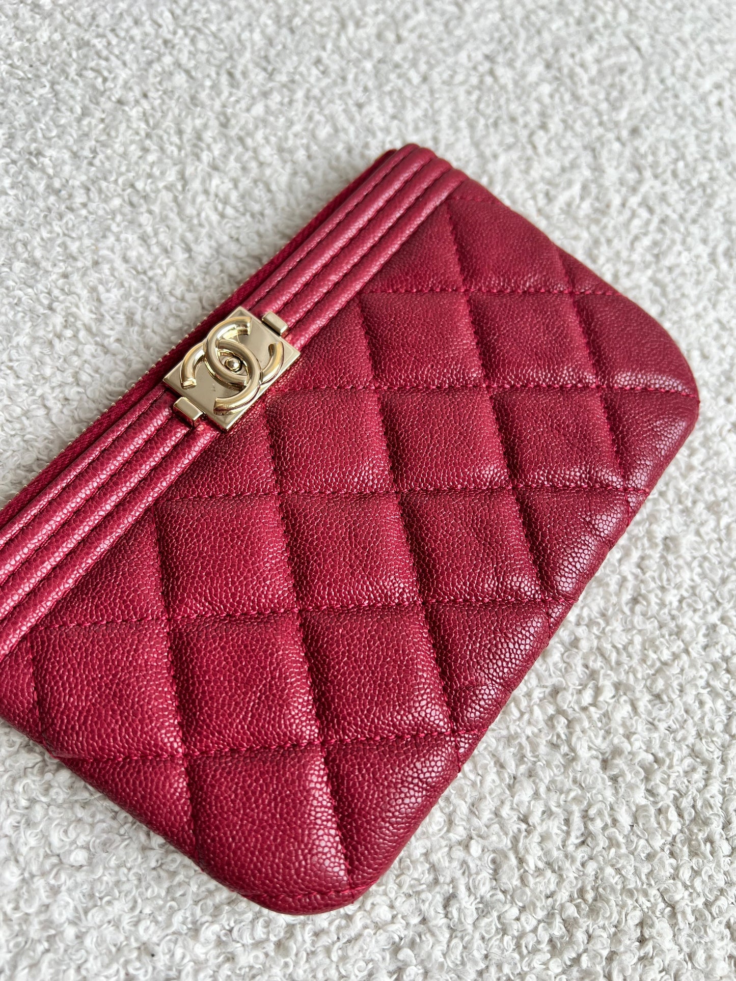 Chanel Boy Pink Zip pouch Mini Ocase (RRP £530)