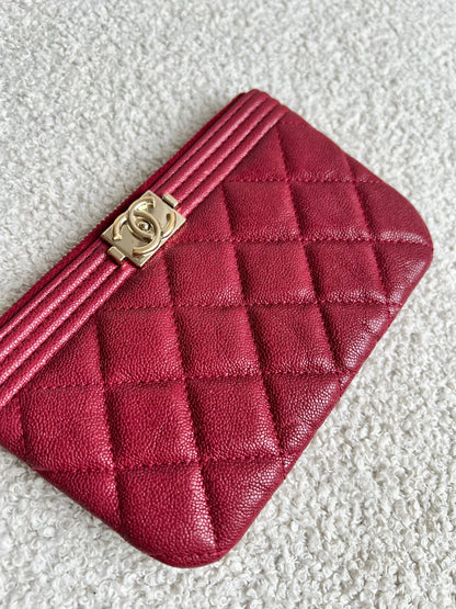 Chanel Boy Pink Zip pouch Mini Ocase (RRP £530)