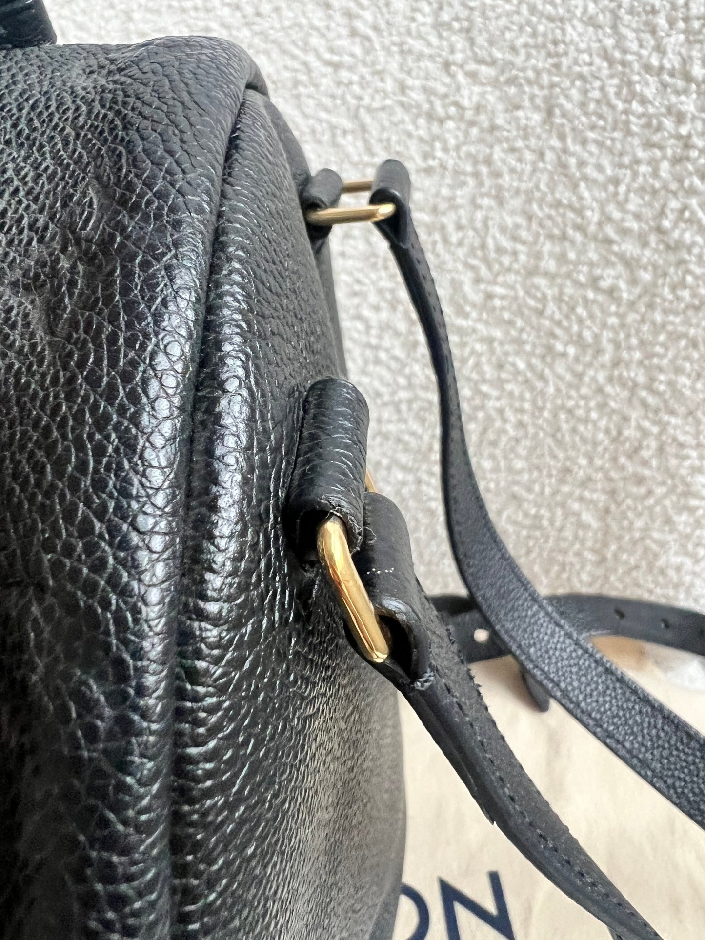 Louis Vuitton Sarbonne Backpack Black Empreinte