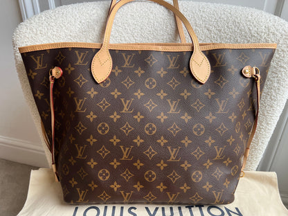 Louis Vuitton Neverfull MM Monogram Pivoine (RRP £1,430)