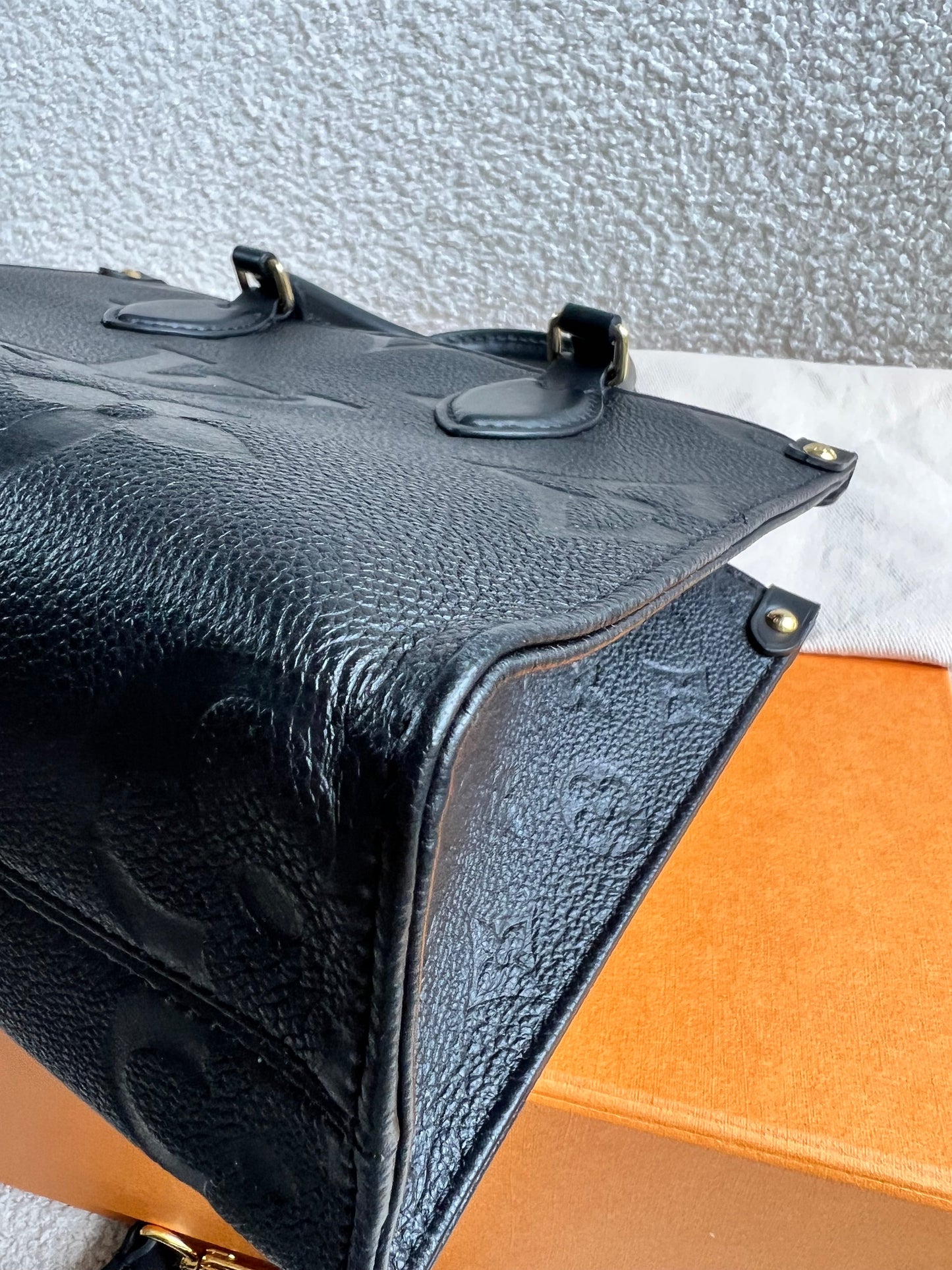 Louis Vuitton On the Go Black PM Empreinte (RRP £2,420)