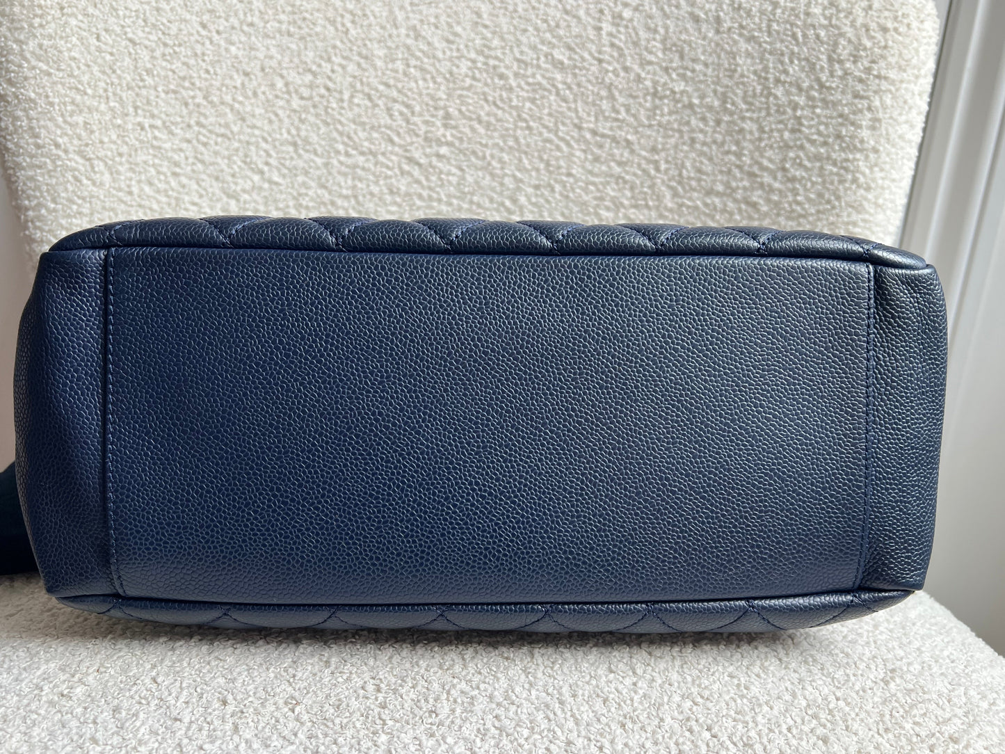 Chanel Navy Blue Caviar Grand Shopper Tote (GST)