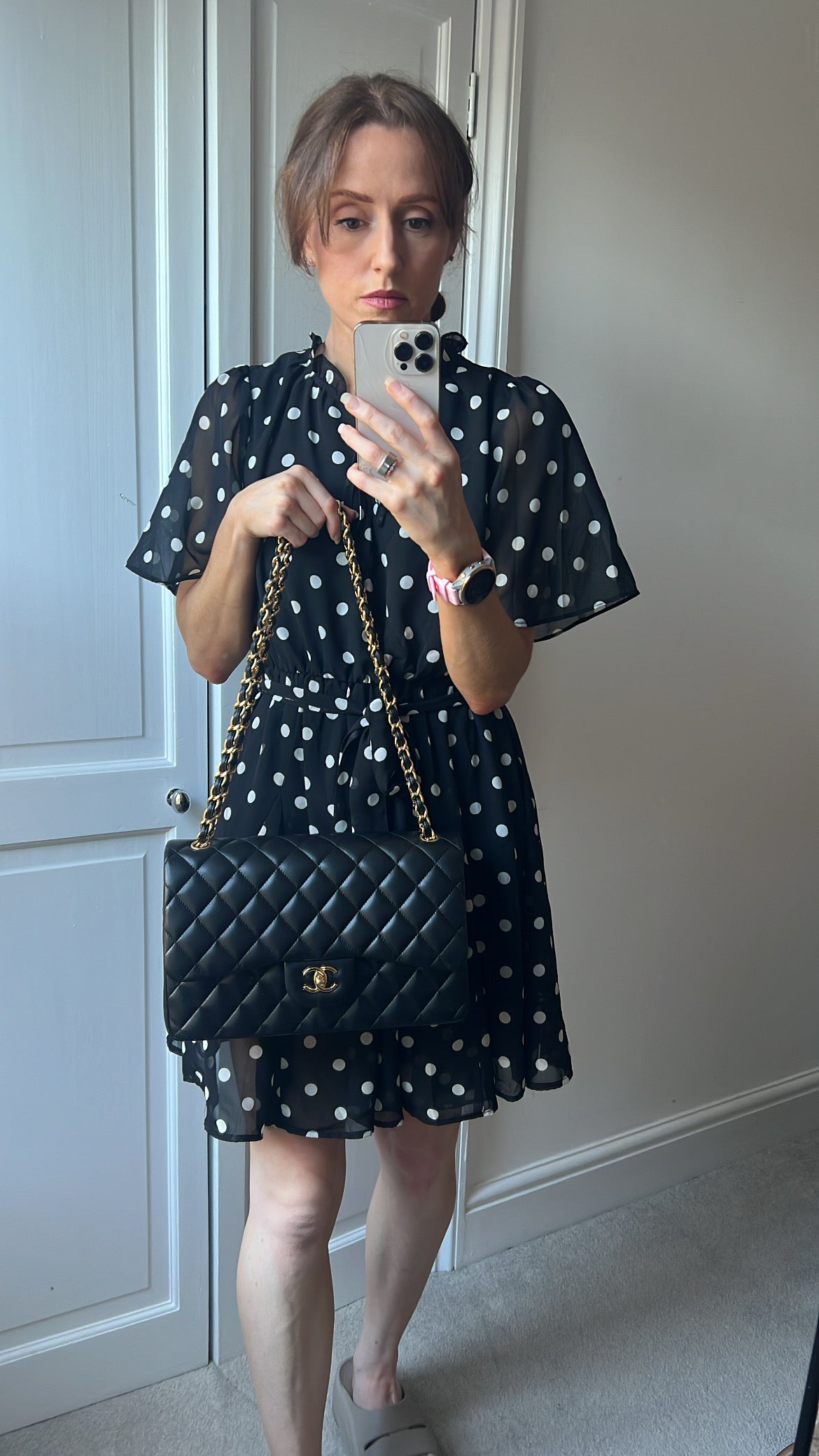 Chanel Jumbo Classic Flap in Black Lambskin Gold Hardware (RRP £9,830)