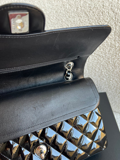 Chanel Medium Classic Flap in Black Patent Leather