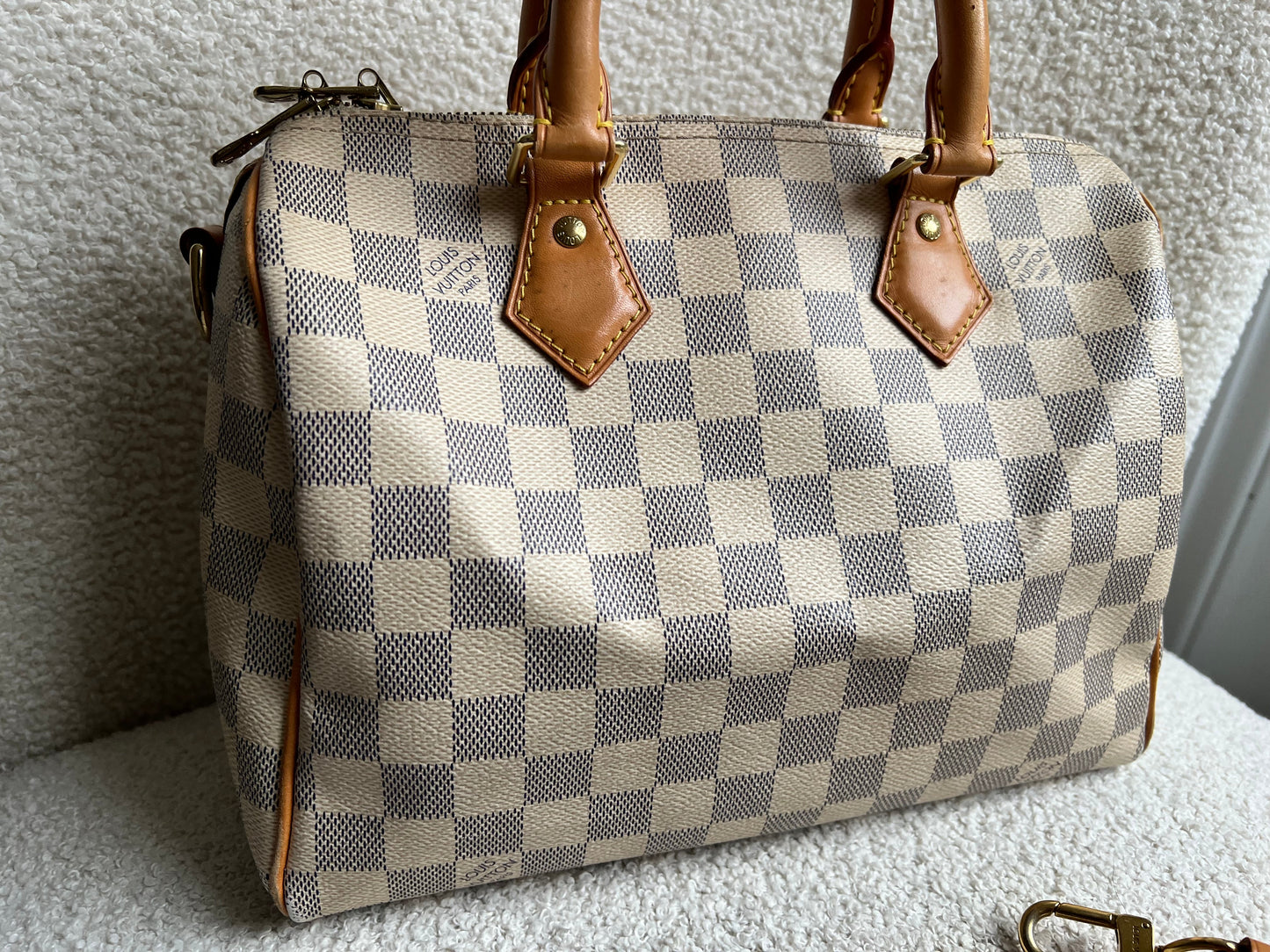 Louis Vuitton Speedy 25 Bandouliere Damier Azur (RRP £1,440)