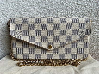 Louis Vuitton Felicie Pochette Damier Azur (RRP £1110)