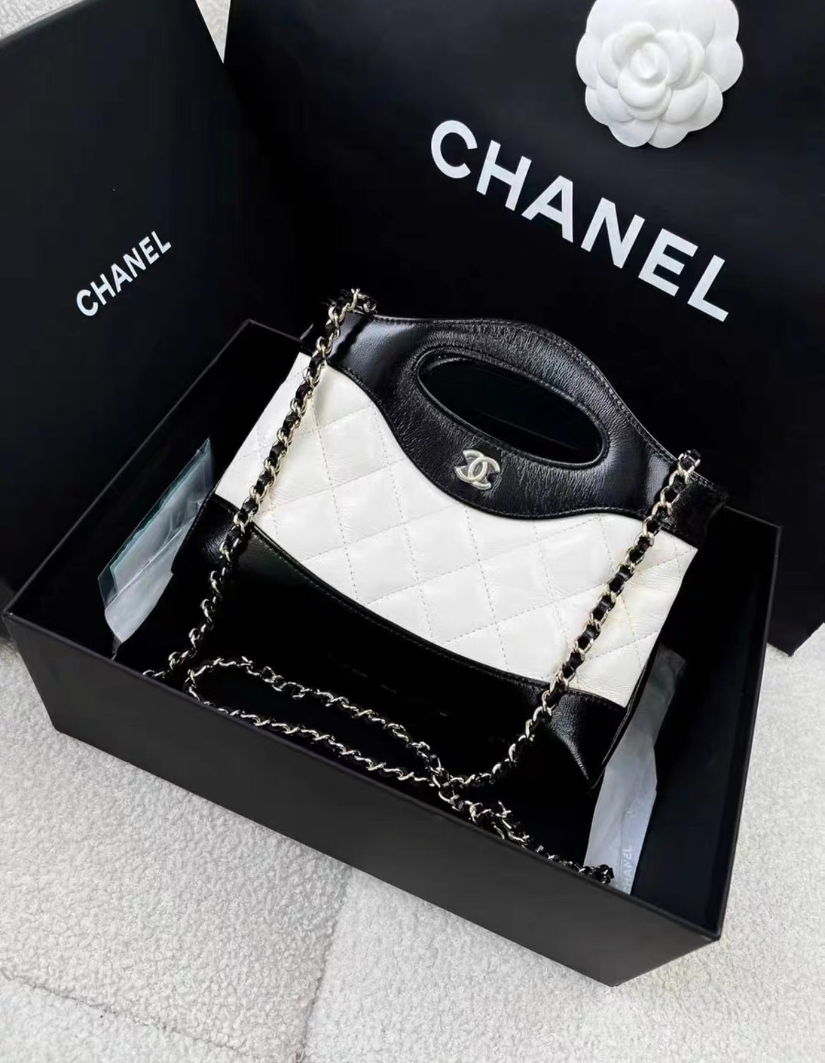 Chanel Patent Leather Black Handbag