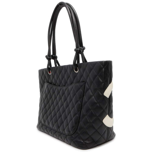 Chanel Cambon Large Leather Black Tote Style