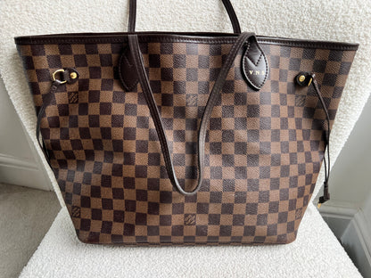 Louis Vuitton Neverfull MM Damier Ebene Cherry Interior (RRP £1,430)