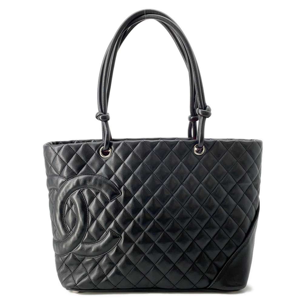 Chanel Cambon Large Leather Black Tote