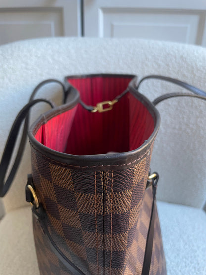 Louis Vuitton Neverfull MM Damier Ebene Cherry Interior (RRP £1,430)