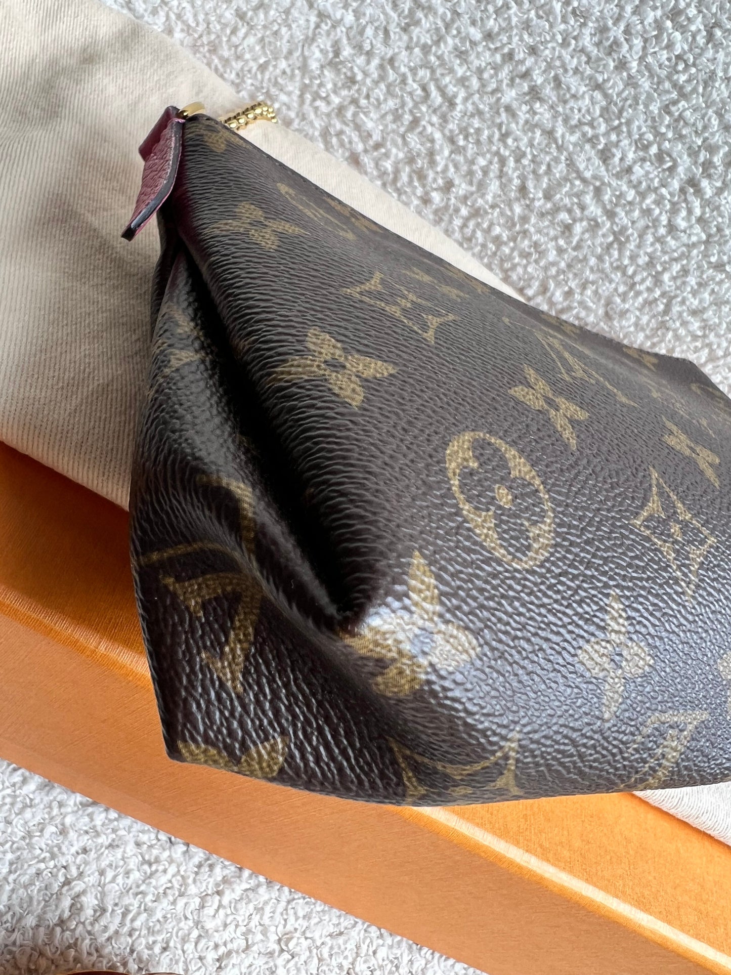 Louis Vuitton Pink and Monogram Pallas Pochette