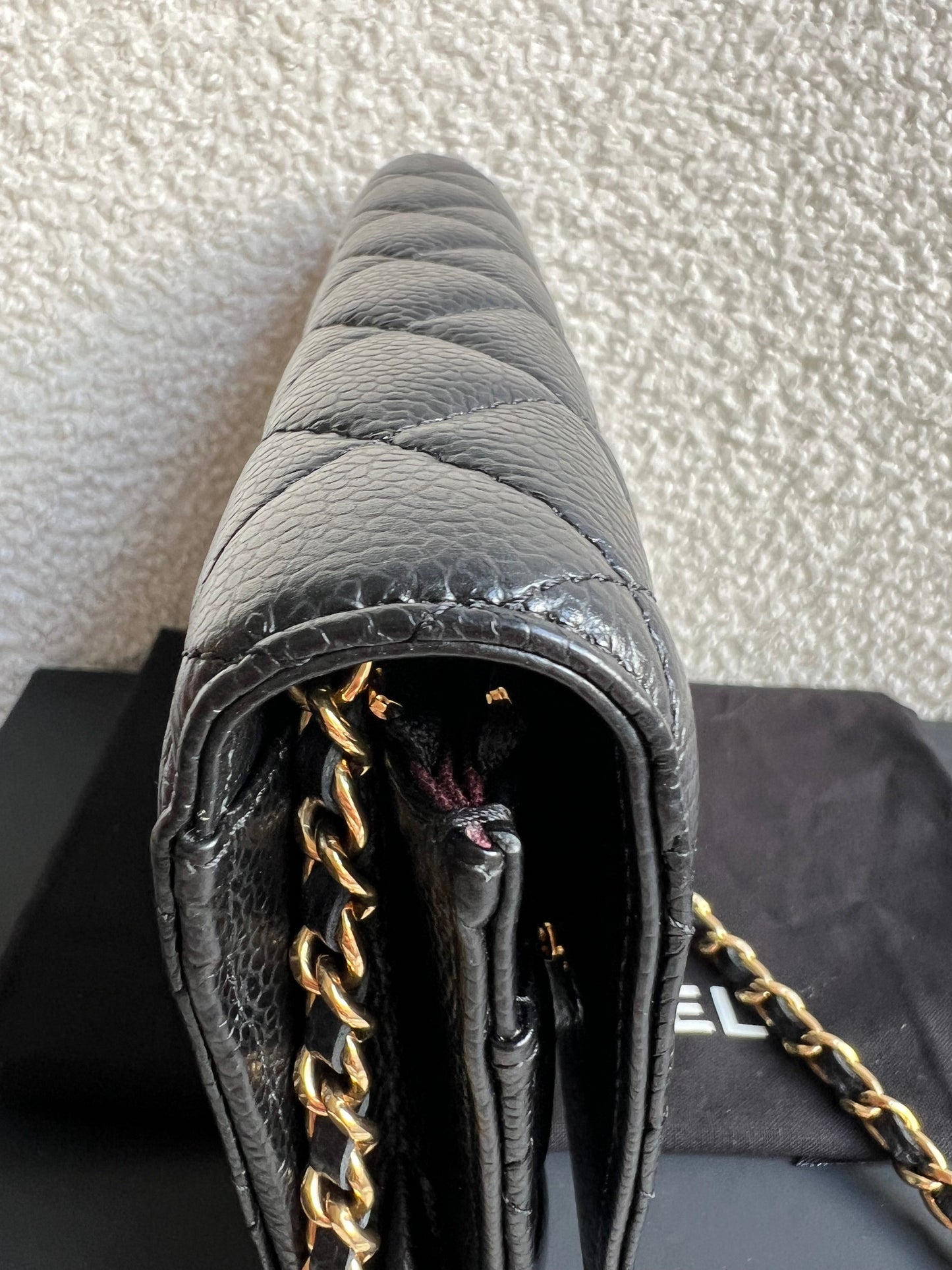 Chanel Black Caviar Wallet on Chain (RRP £2,930)