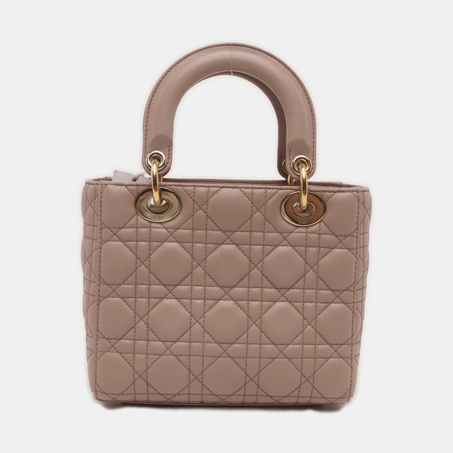 Lady Dior ABCdior Small Nude Pink Cannage Lambskin Handbag No Strap