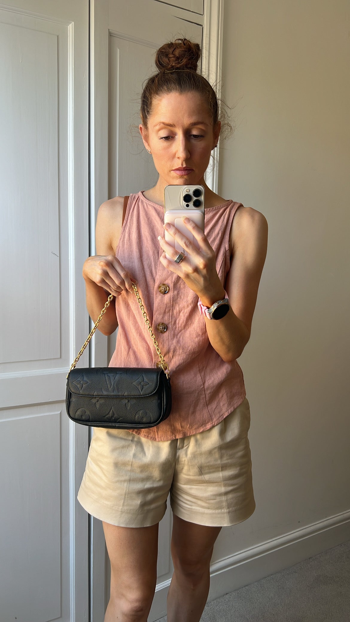 Louis Vuitton Ivy Wallet on Chain Bag Black Empreinte (RRP £1,490)