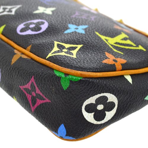 Louis Vuitton 2005 Black Multicolor Pochette Accessoires M92648