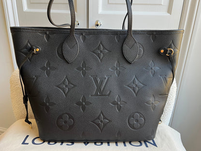 Louis Vuitton Neverfull MM Black Empreinte (RRP £2,010)