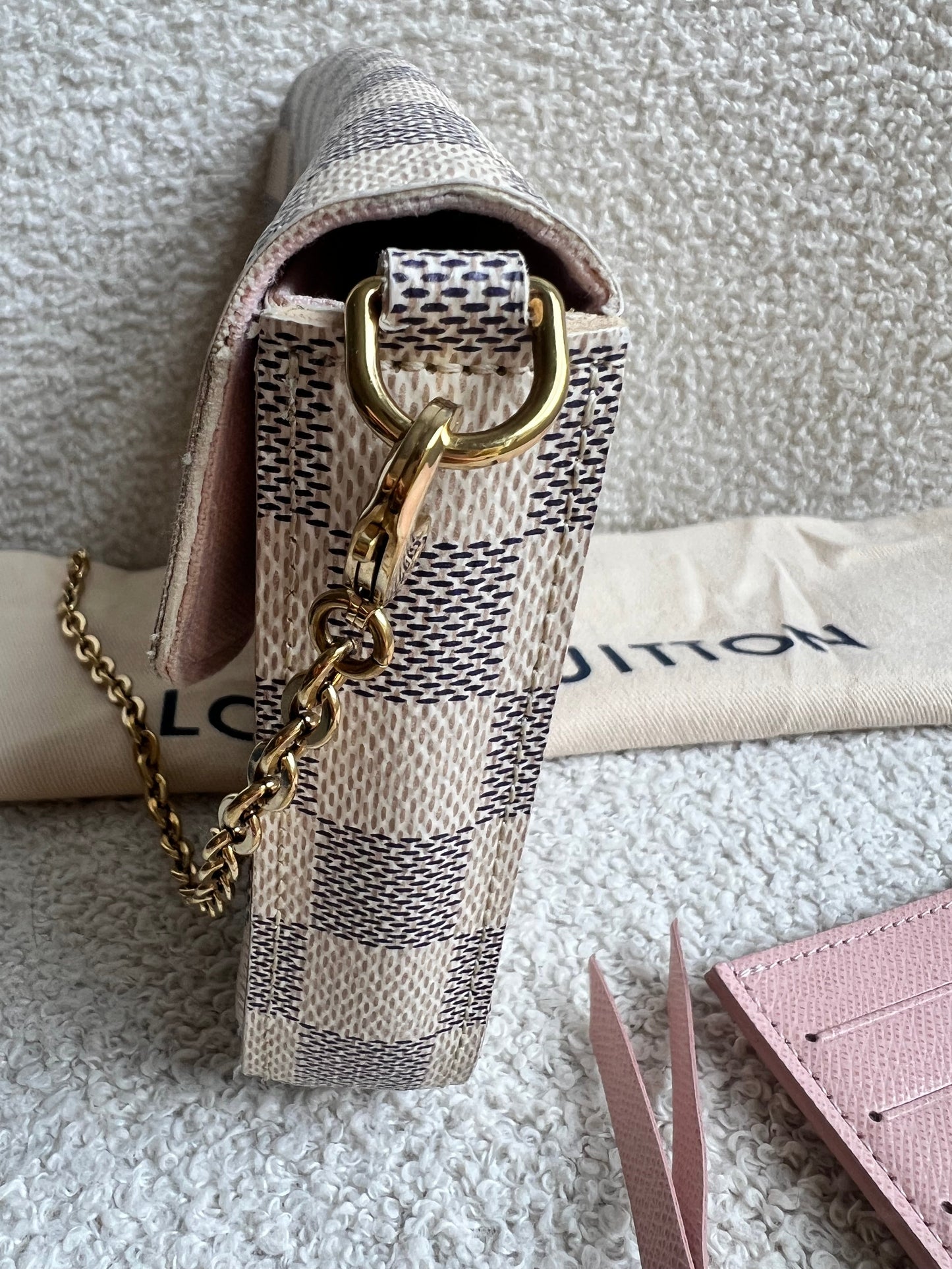 Louis Vuitton Felicie Pochette Damier Azur (RRP £1110)