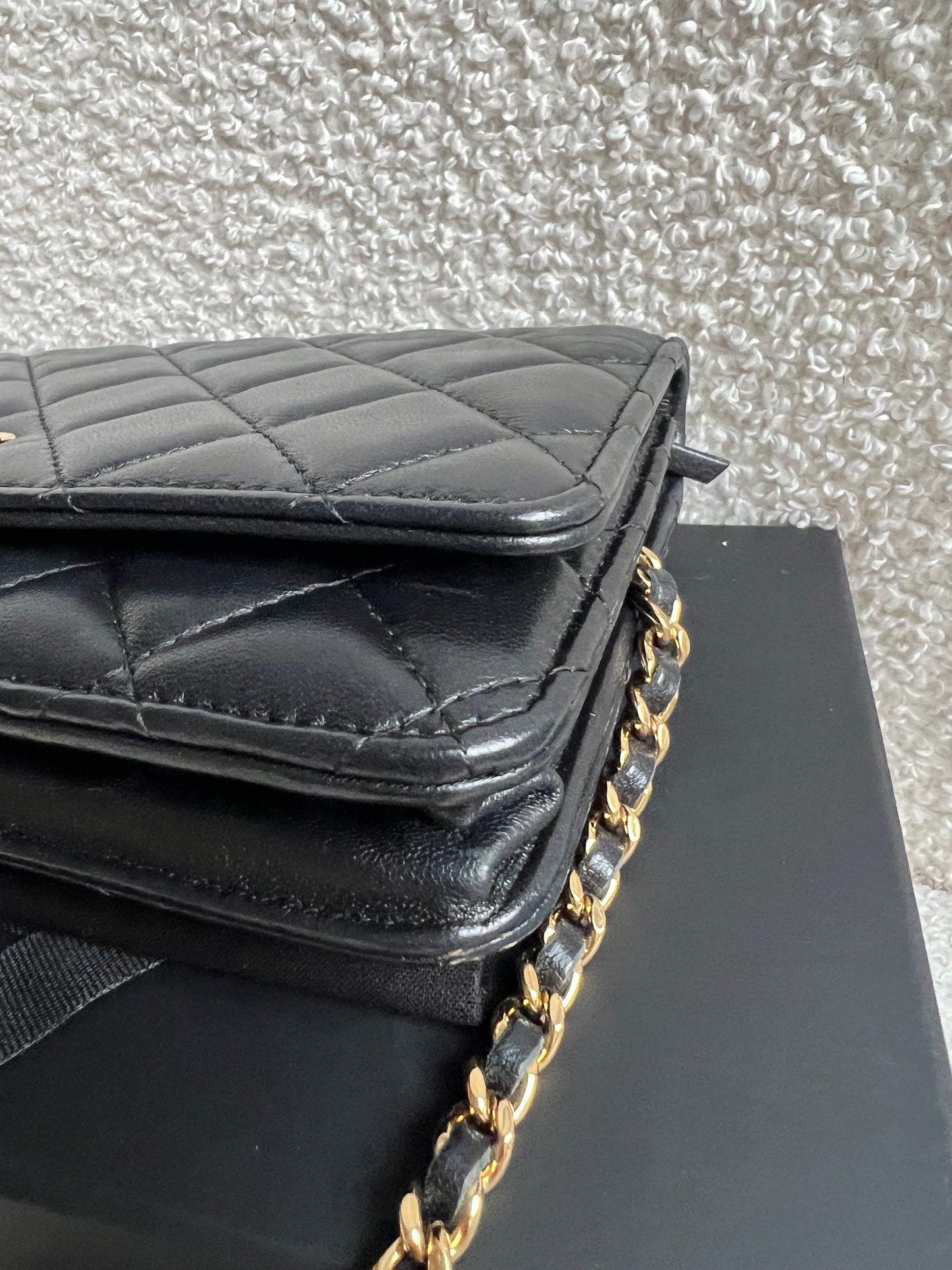Chanel Wallet on Chain in Black Lambskin Gold Hardware (RRP £2,930)