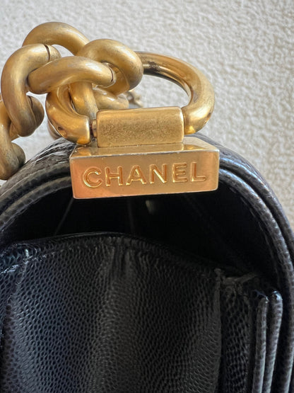 Chanel Black Caviar Medium Boy Bag (RRP £5800)