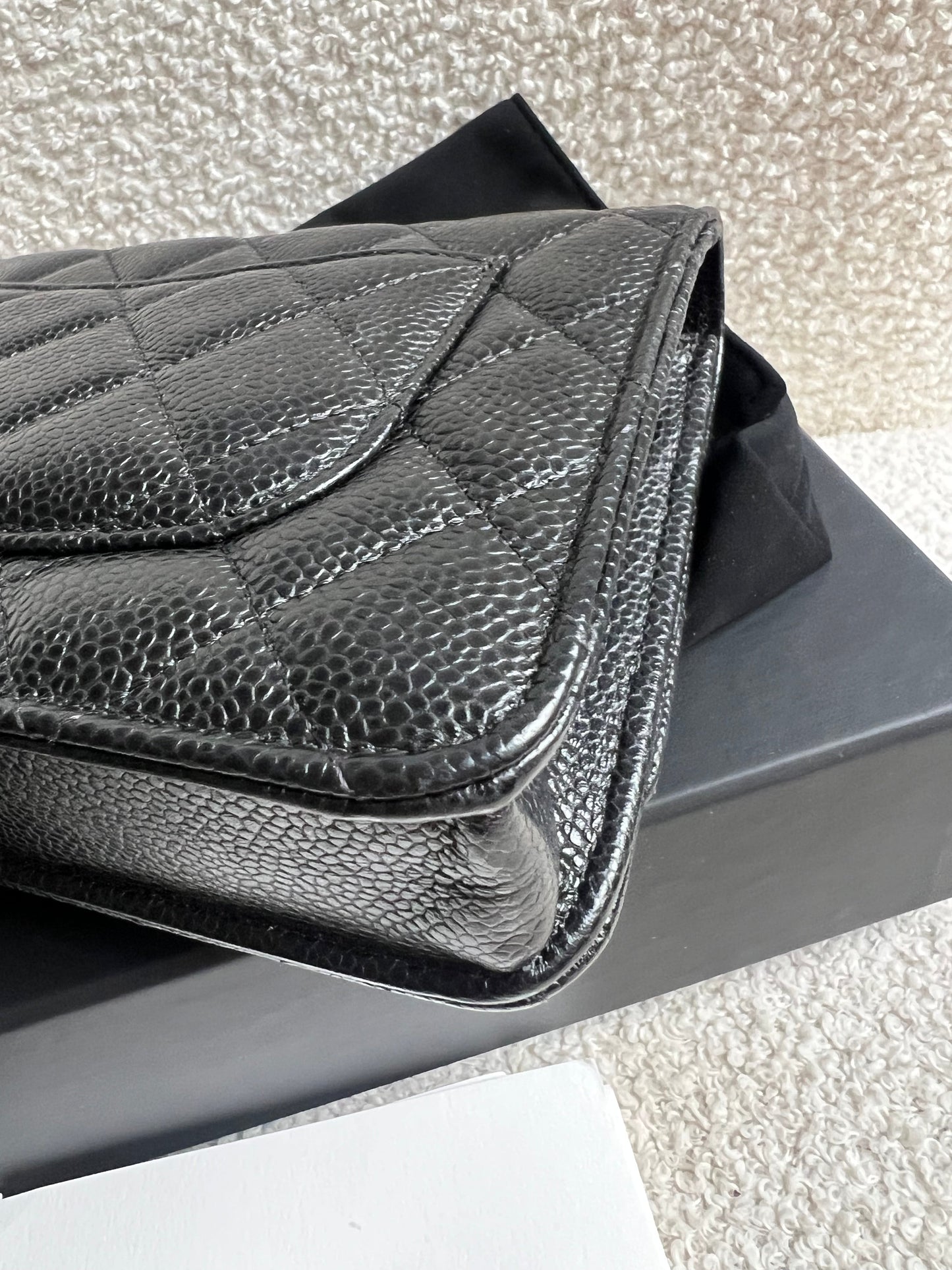 Chanel Black Caviar Wallet on Chain (RRP £2,930)
