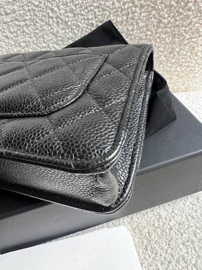 Chanel Black Caviar Wallet on Chain (RRP £2,930)