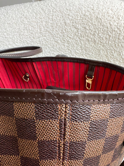 Louis Vuitton Neverfull MM Damier Ebene Cherry Interior (RRP £1,430)
