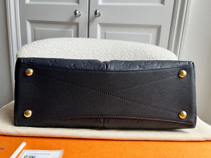 Louis Vuitton V Tote MM Navy Empreinte (RRP £2,390)