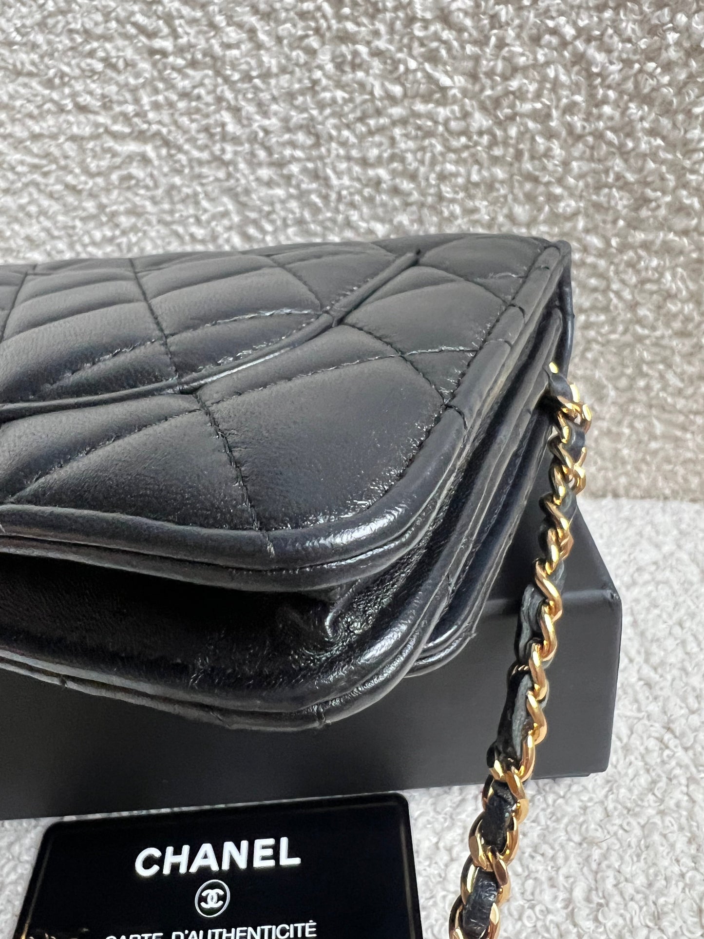 Chanel Wallet on Chain in Black Lambskin Gold Hardware (RRP £2,930)
