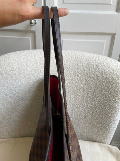 Louis Vuitton Neverfull MM Damier Ebene Cherry Interior (RRP £1,430)