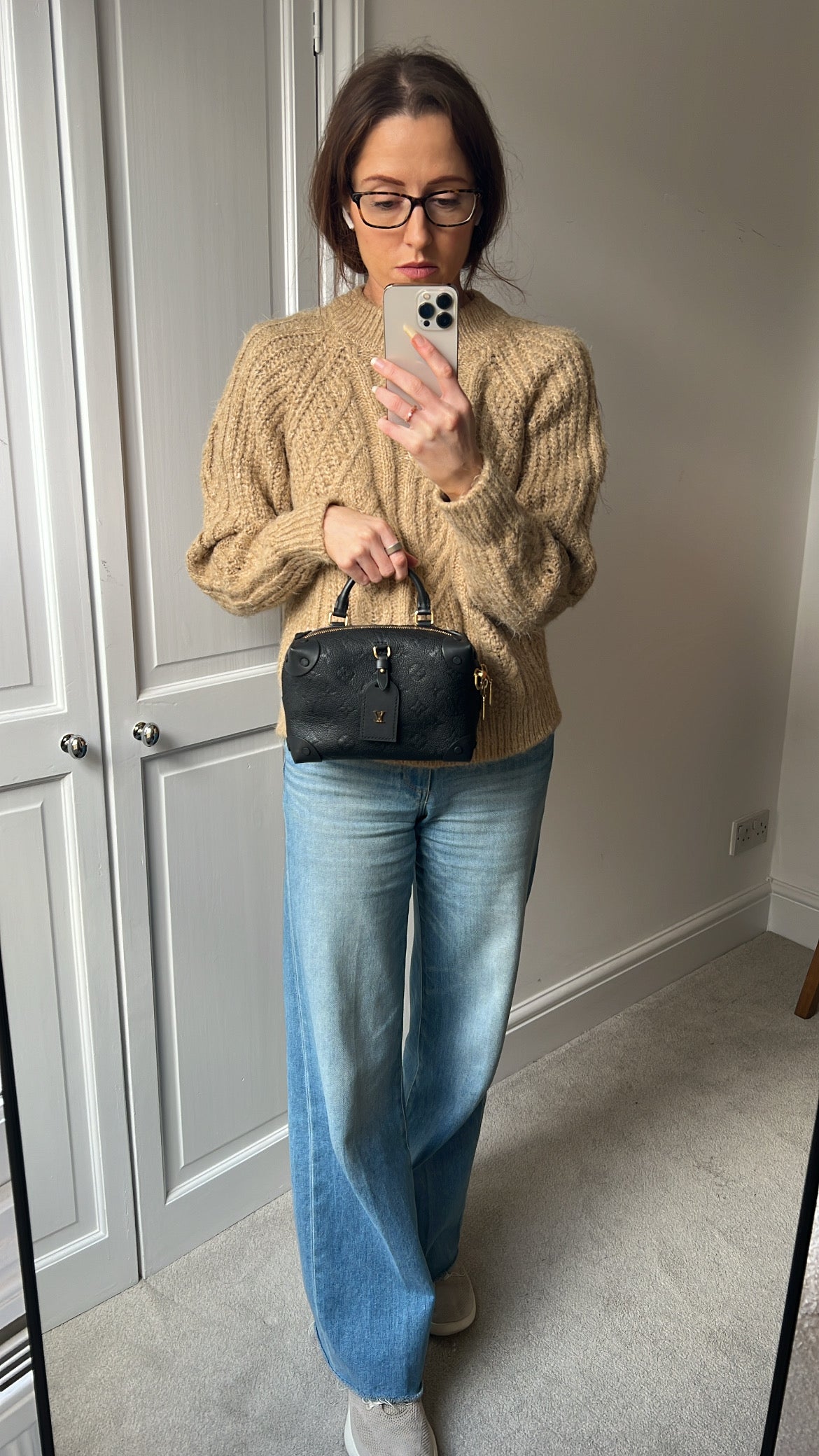 Louis Vuitton Black Empreinte Petite Malle Souple Bag (RRP £2420)