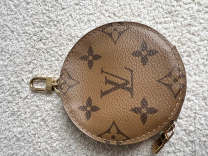Louis Vuitton Round Coin Purse Reverse Monogram