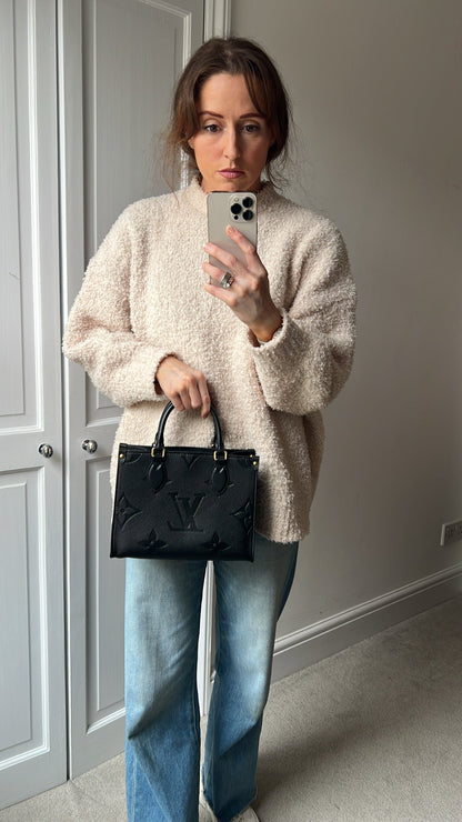 Louis Vuitton On the Go Black PM Empreinte (RRP £2,420)