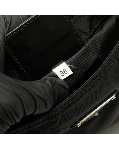 Nylon Zip Top Crossbody Bag with Adjustable Strap