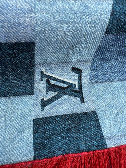 Louis Vuitton Monogram Denim Check Shawl (RRP £550)