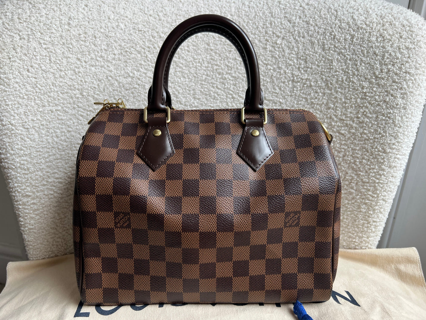 Louis Vuitton Speedy 25 Bandouliere Damier Ebene (RRP £1,470)