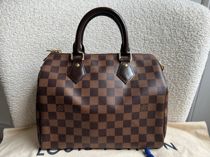 Louis Vuitton Speedy 25 Bandouliere Damier Ebene (RRP £1,470)