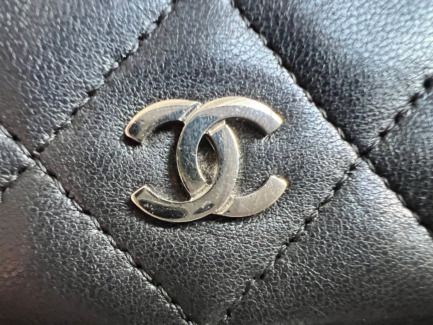 Chanel Wallet on Chain in Black Lambskin Silver Hardware (RRP £2,930)