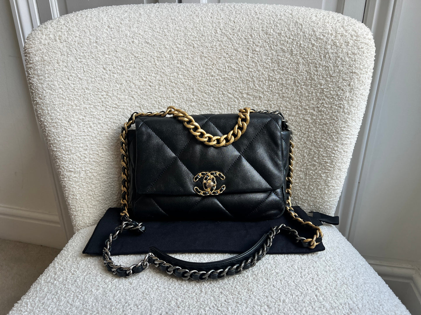 Chanel Small 19 in Black Lambskin (RRP £5,590)